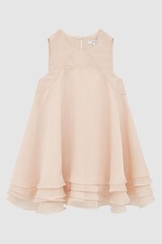 Reiss Pink Alexis Junior Layered Tulle Dress - Image 2 of 6