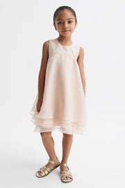Reiss Pink Alexis Junior Layered Tulle Dress - Image 3 of 6