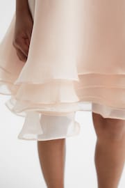 Reiss Pink Alexis Junior Layered Tulle Dress - Image 4 of 6