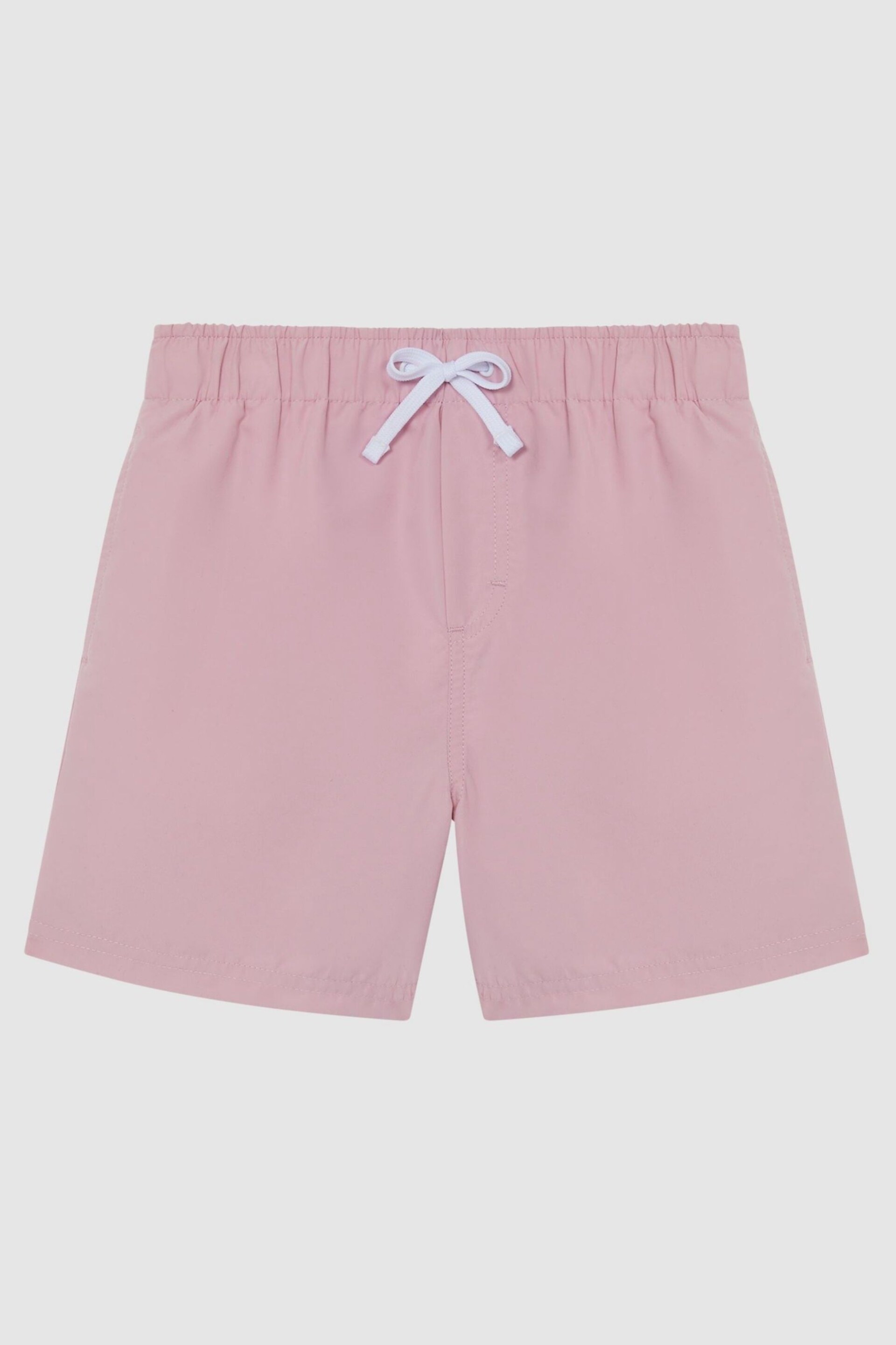 Reiss Soft Pink Wave Senior Plain Drawstring Swim Shorts - Image 2 of 7