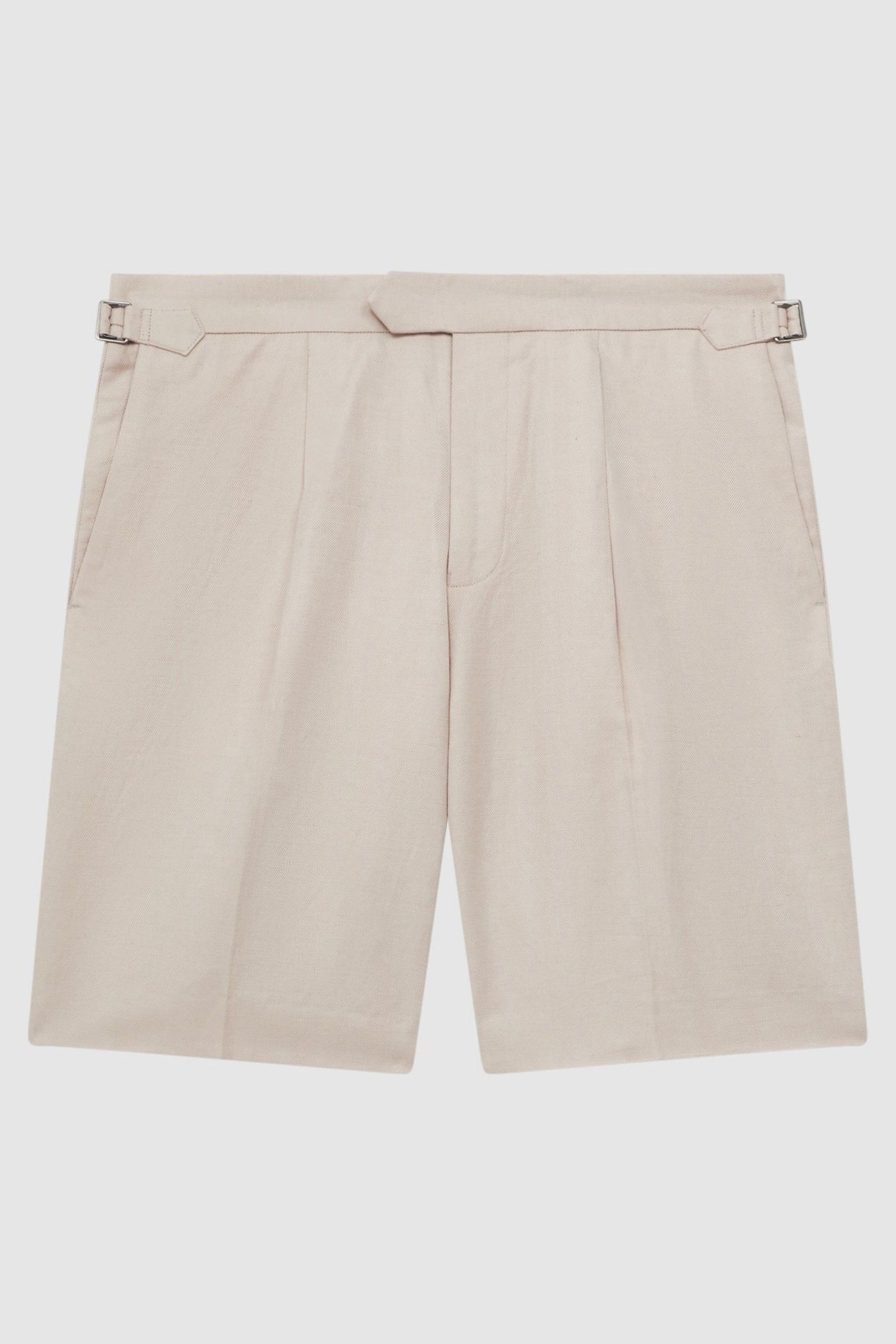 Reiss Stone Path Cotton-Linen Blend Chino Shorts - Image 2 of 6