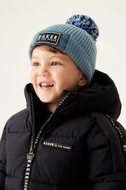 Baker by Ted Baker Boys Pom Hat and Mittens Set - Image 1 of 4