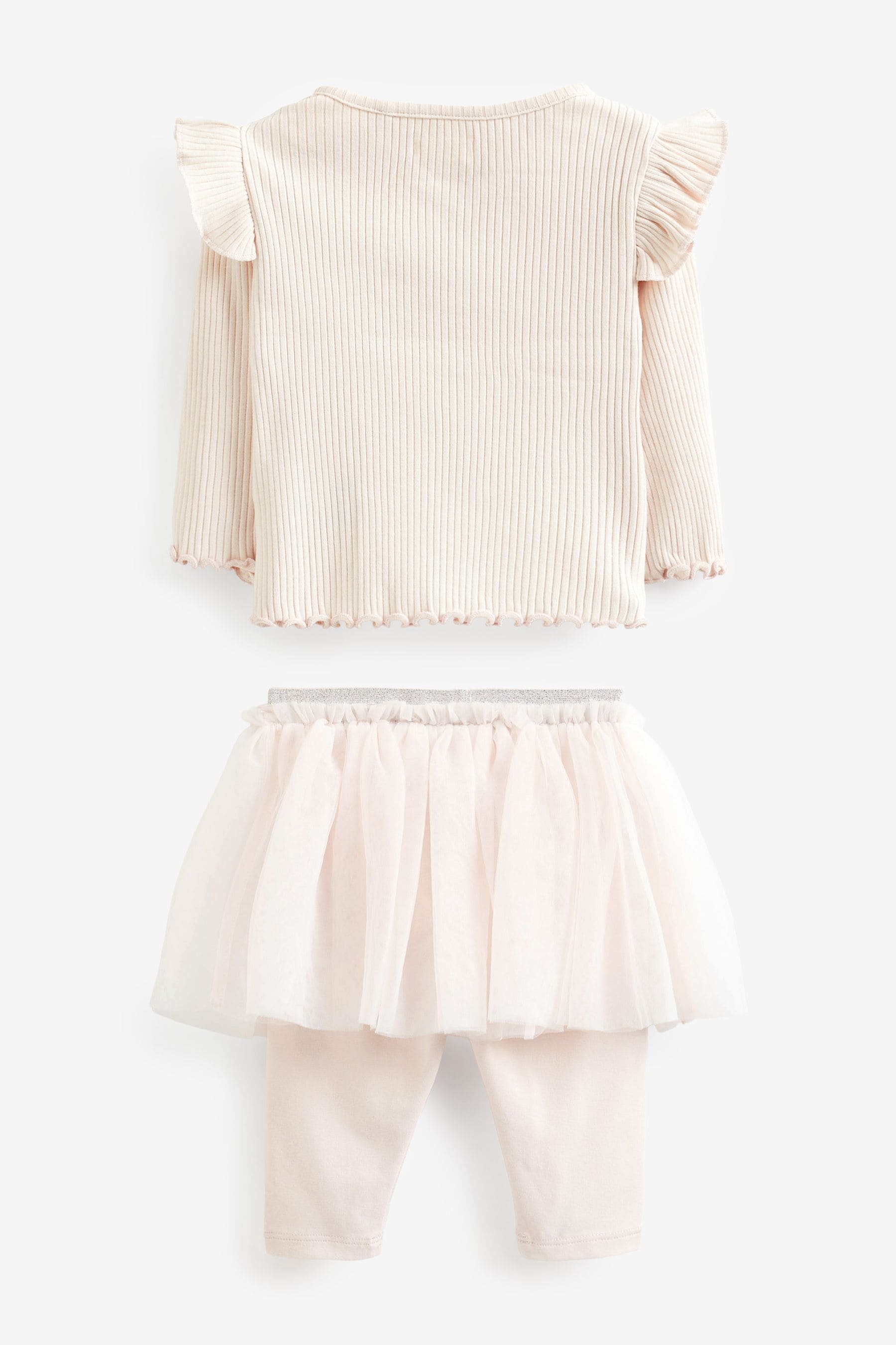 Buy Pink Wrap Top And Tutu Leggings Set 3mths 7yrs from Next Luxembourg