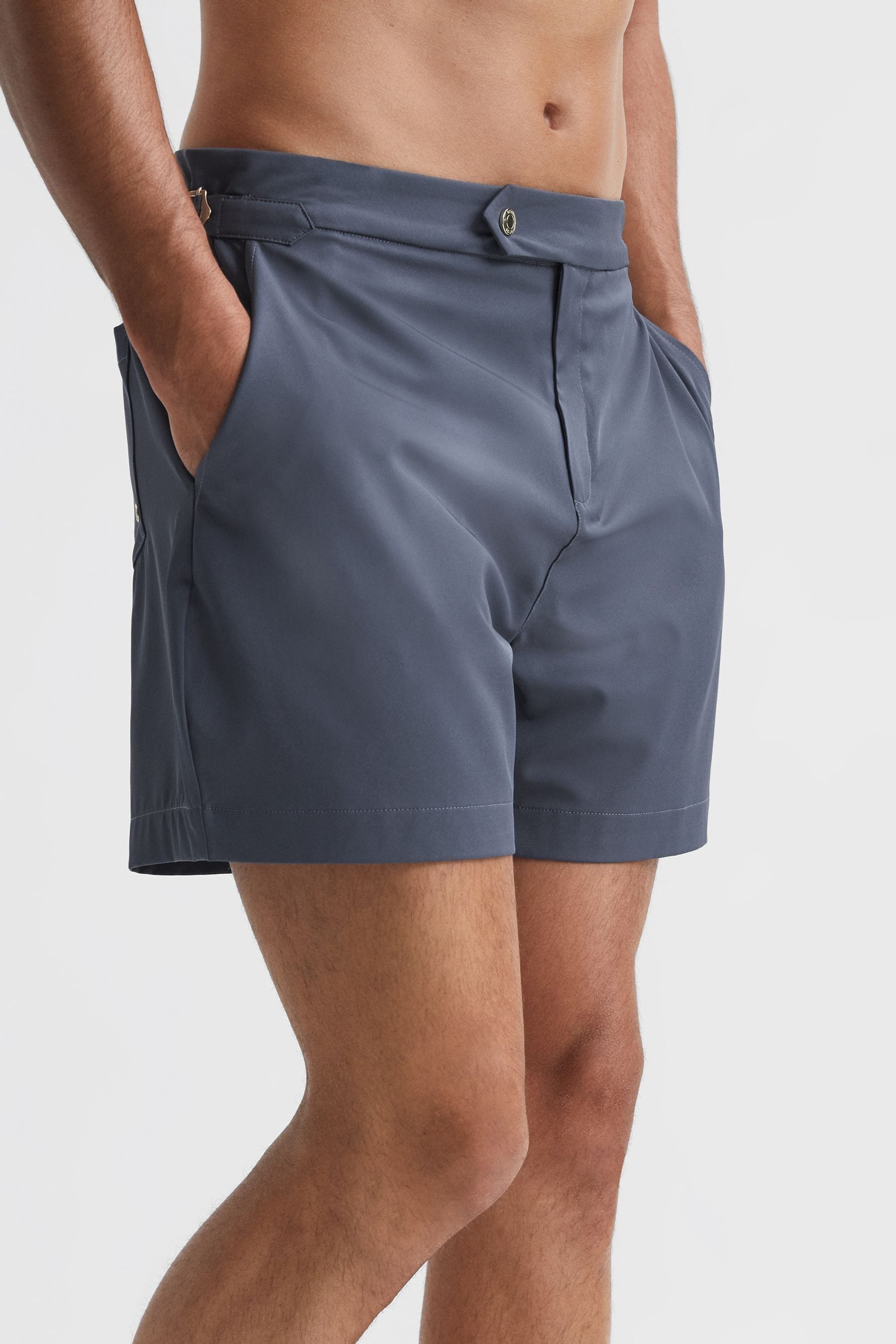 Buy Reiss Airforce Blue Sun Side Adjuster Swim Shorts from Next Australia