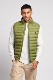 U.S Polo Assn Mens Green Bellow Gilet - Image 1 of 7