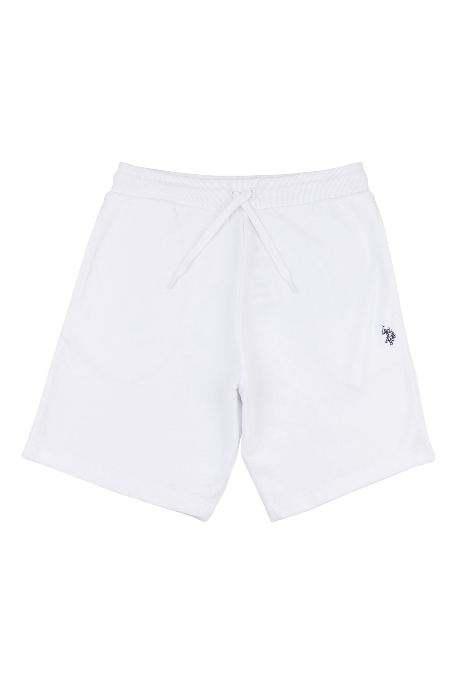 Buy U.S. Polo Assn. Mens White Jersey Shorts from Next Luxembourg
