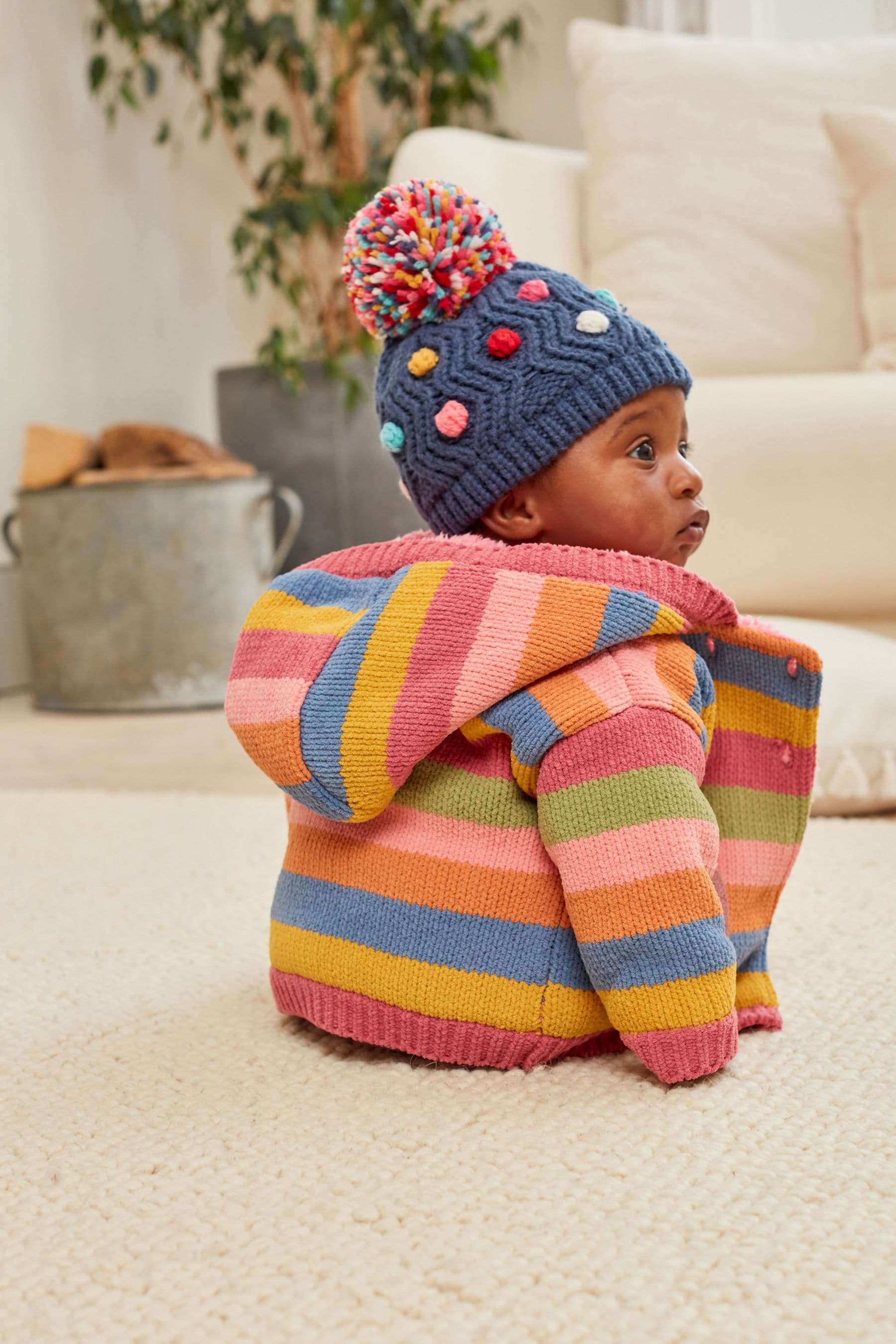 Fleece lined cardigan baby shop
