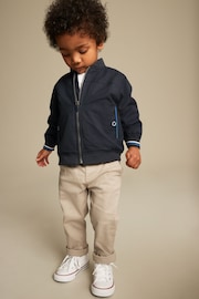 Navy Blue Smart Harrington Jacket (3mths-7yrs) - Image 1 of 7