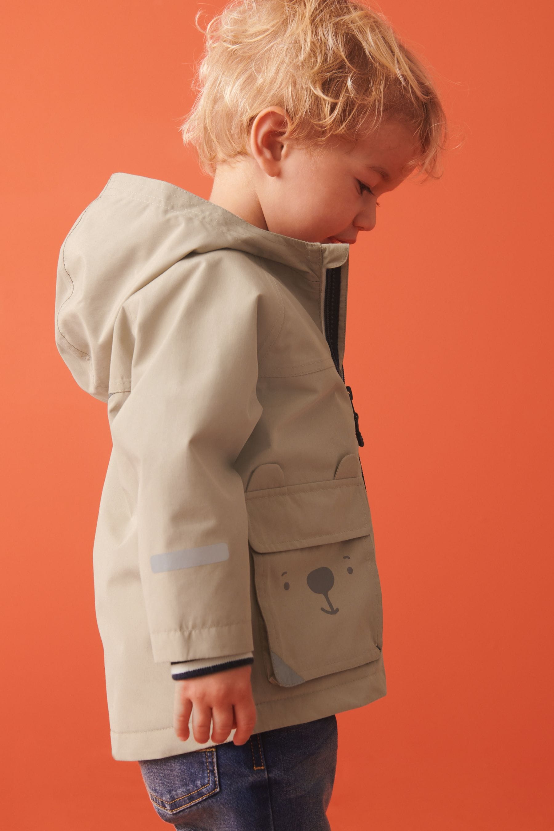 Buy Stone Neutral Waterproof Coat 3mths 7yrs from the Next UK online shop