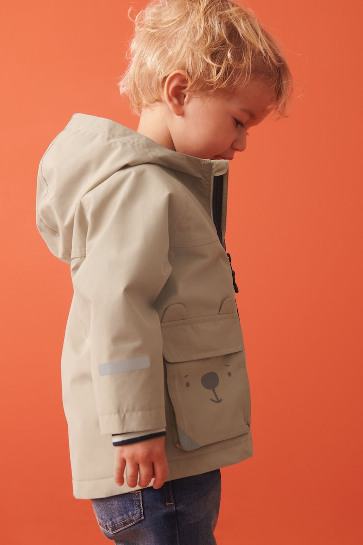 Stone Neutral Waterproof Coat (3mths-7yrs) - Image 1 of 10