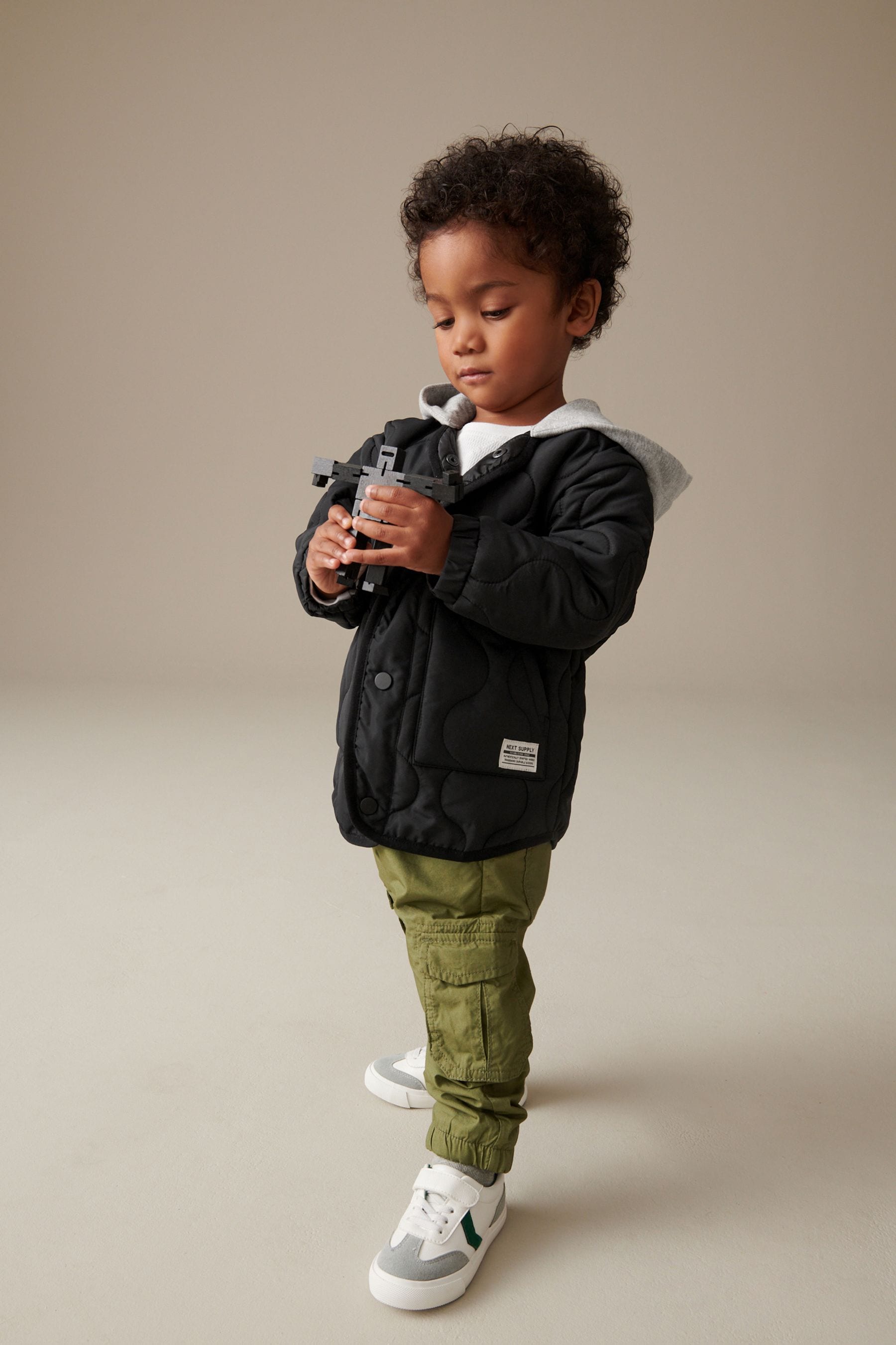 Buy Black Quilted Jacket 3mths 7yrs from Next Canada