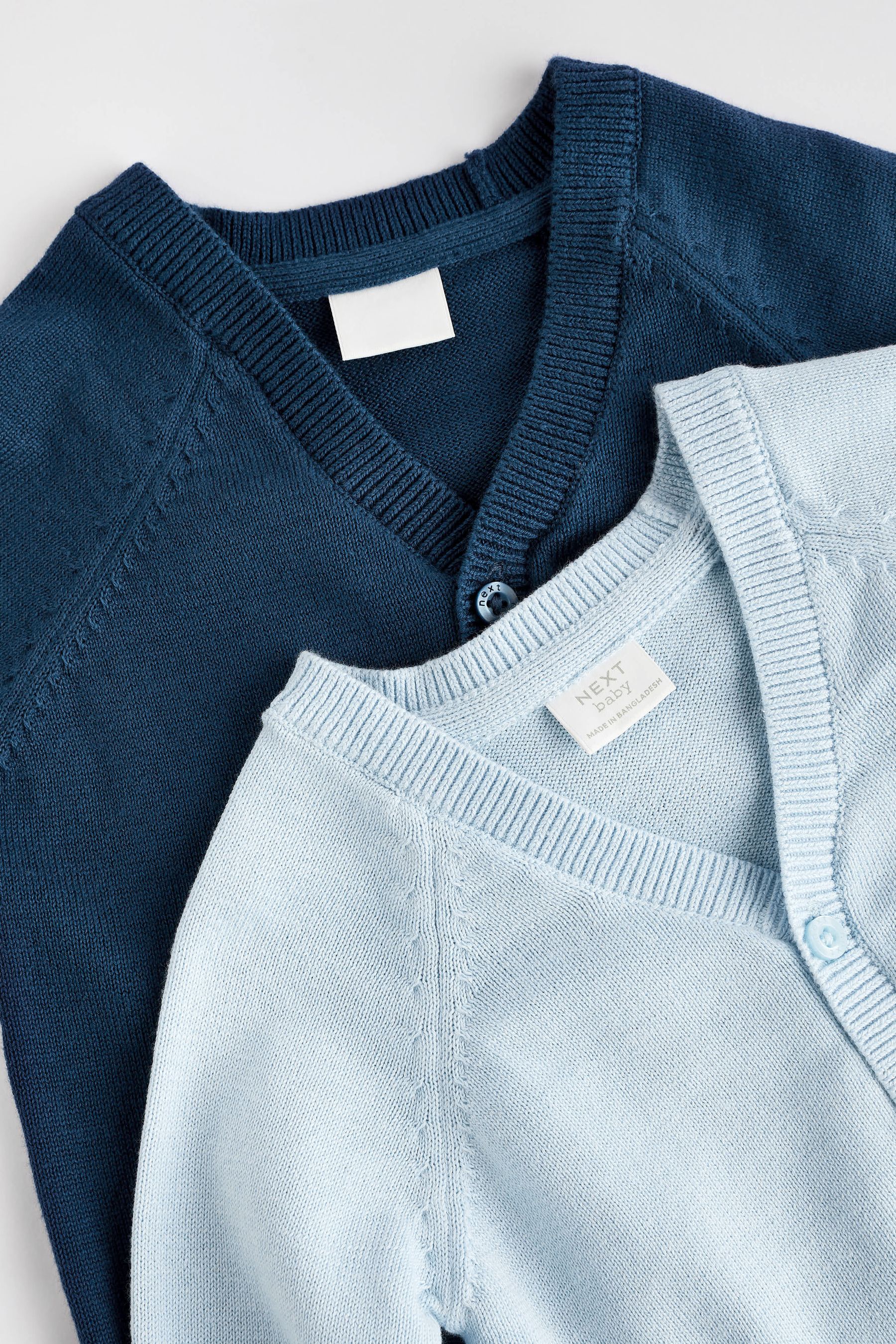 Blue cardigan baby clearance