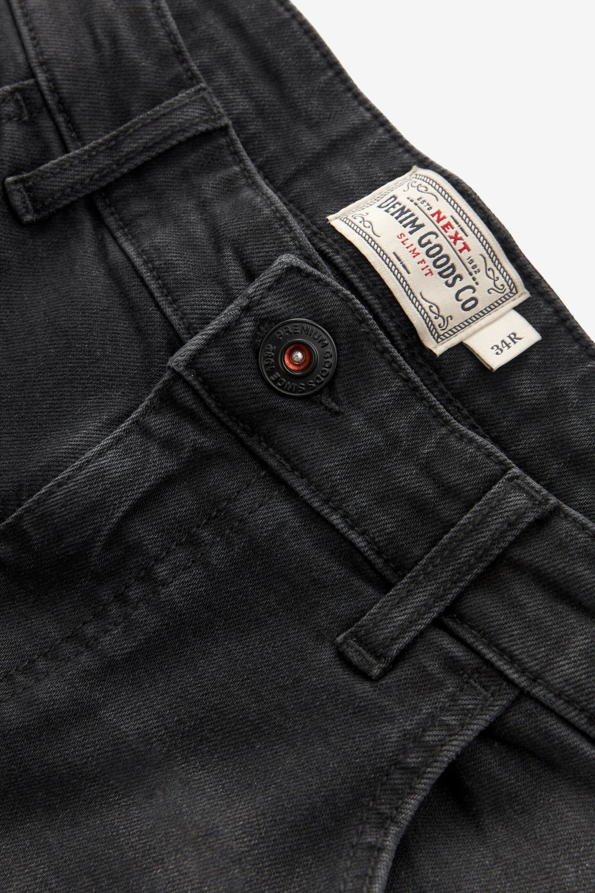 Black Slim Vintage Stretch Authentic Jeans - Image 8 of 10