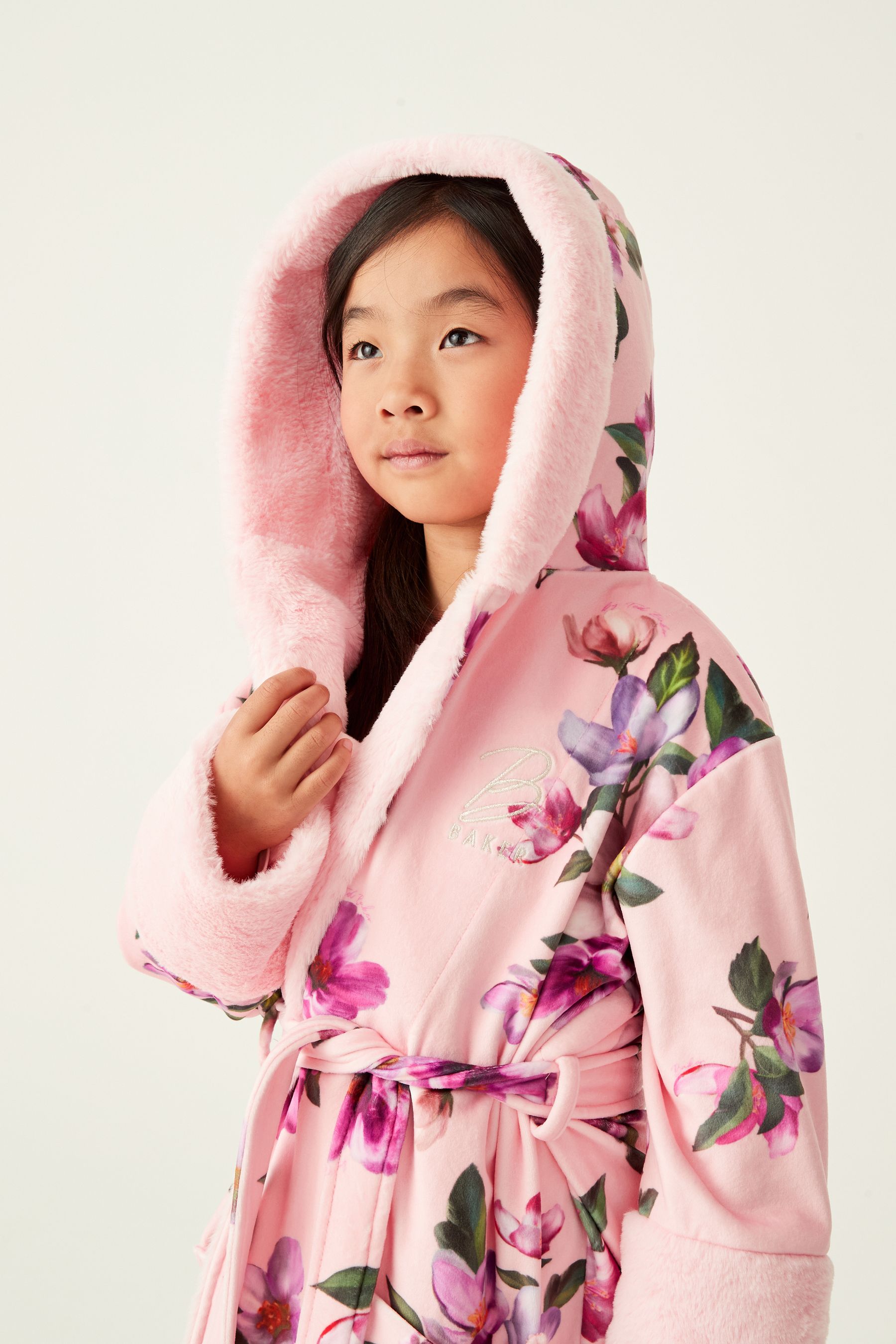 Buy Baker by Ted Baker Pink Floral Robe from Next Luxembourg