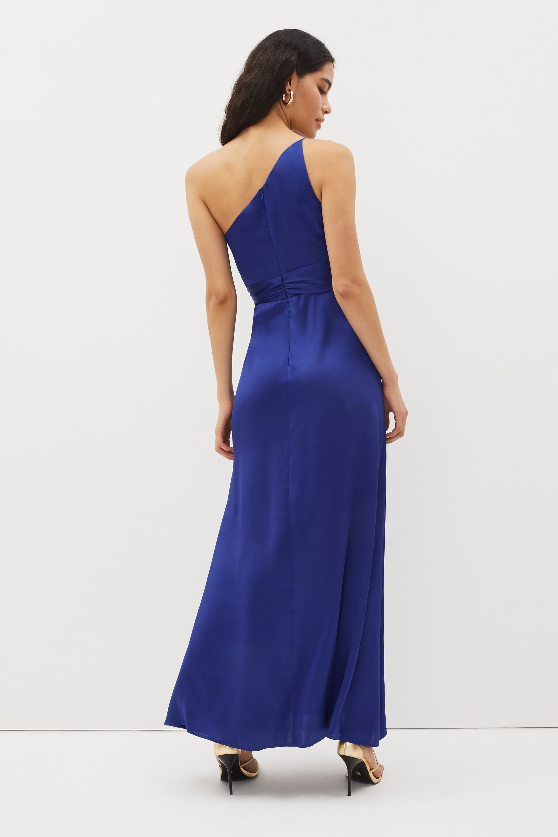 Buy Emme Marella Blue One Shoulder Twist Maxi Dress from Next Luxembourg