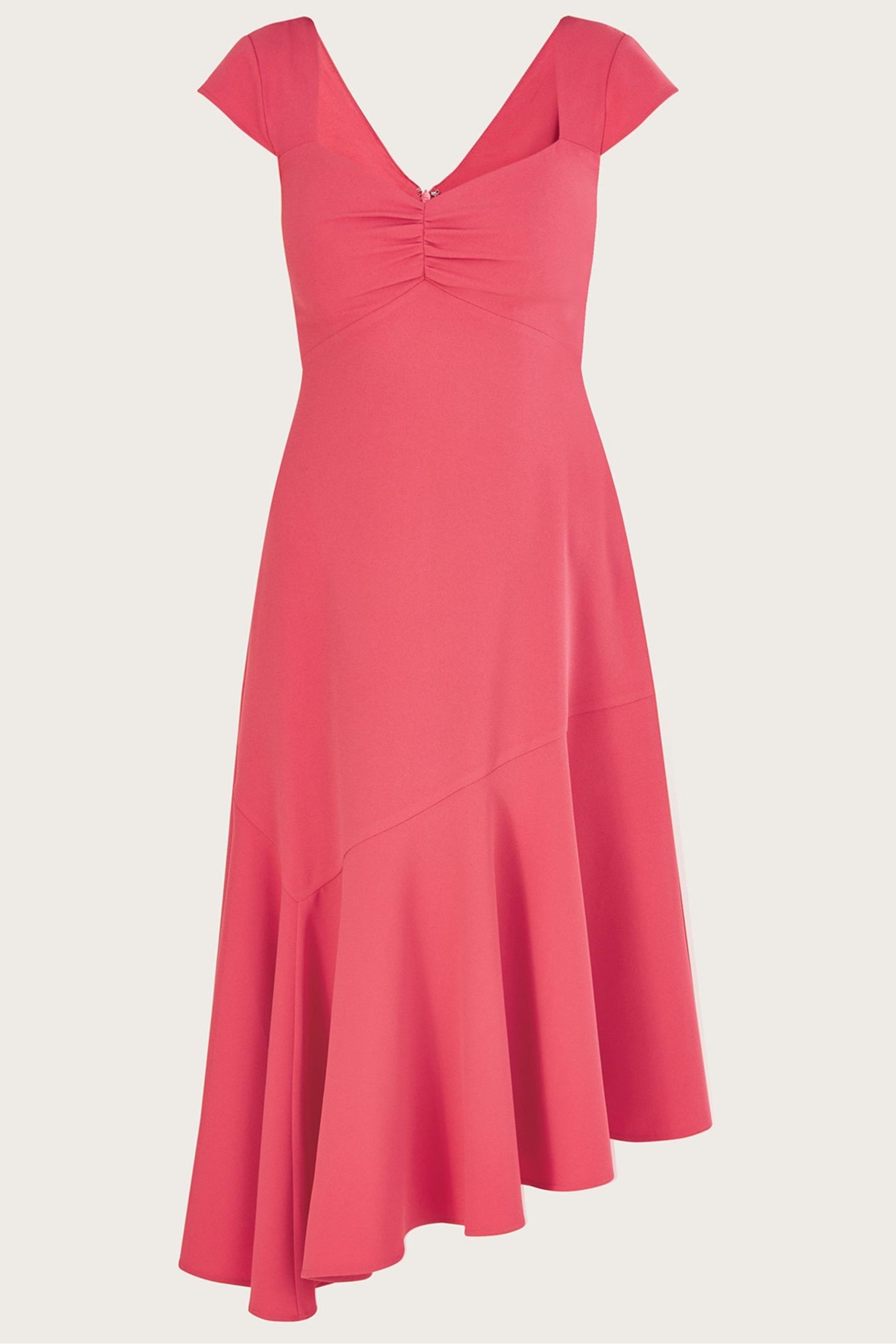 Buy Monsoon Pink Matilda Asymmetric Dress with Recycled Polyester from Next Luxembourg