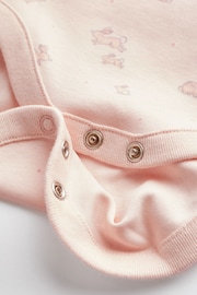 Pale Pink 7 Pack Baby Long Sleeve Bodysuits - Image 7 of 7