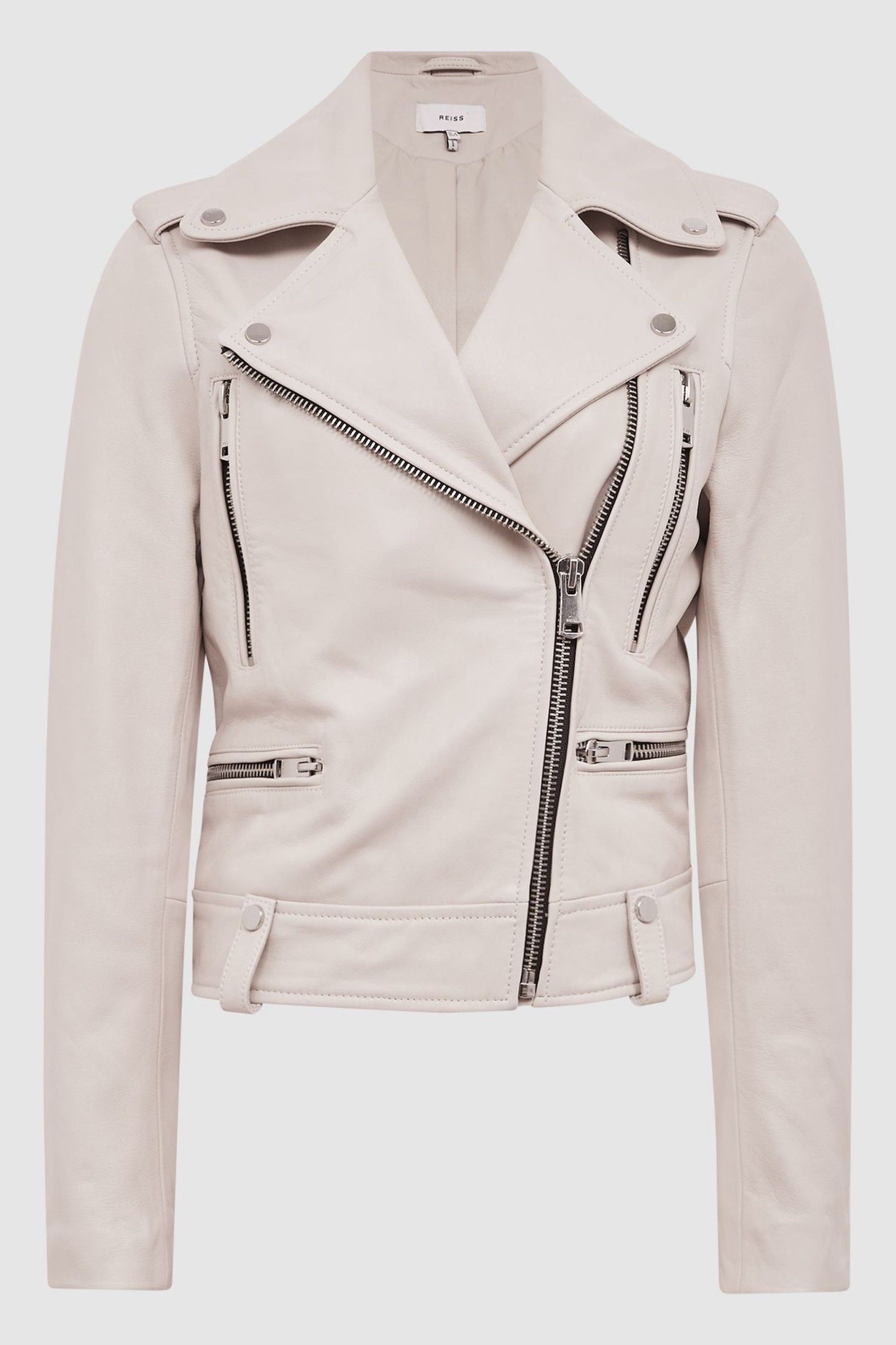 Off white biker jacket online
