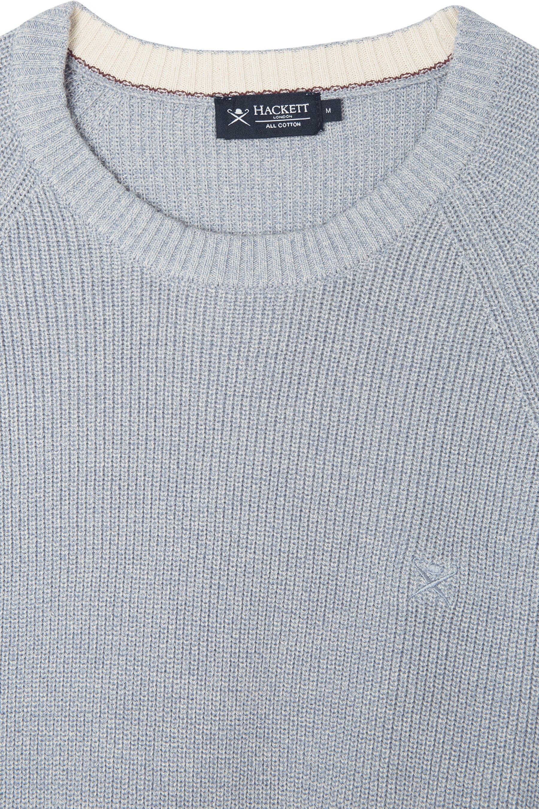Buy Hackett London Mens Grey Cotton Jumper from Next Luxembourg