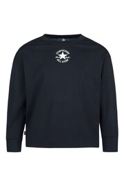 Converse Black Logo Long Sleeve T-Shirt - Image 1 of 4