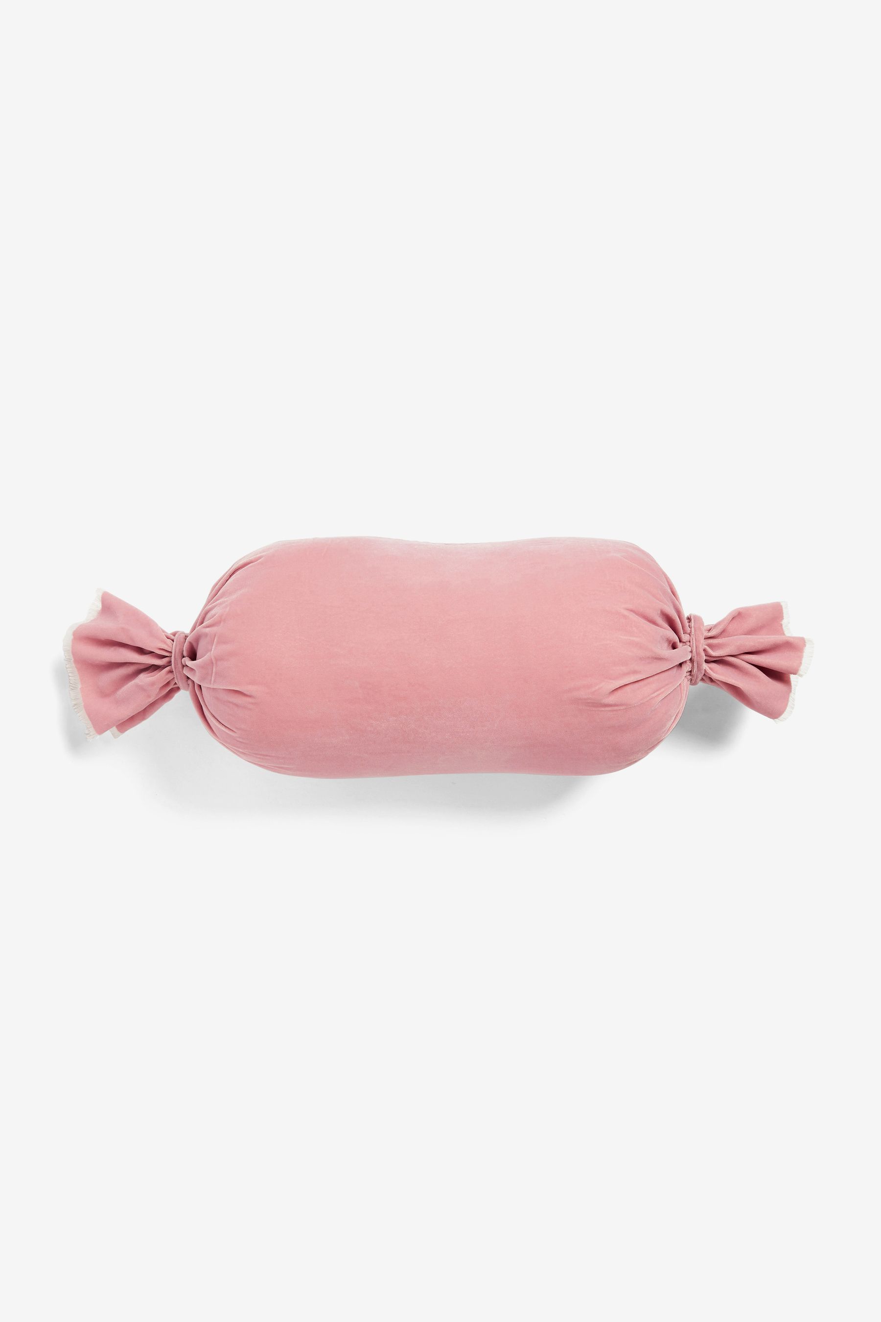 Buy Shabby Chic by Rachel Ashwell Pink Velvet Ruffle Jewel Bolster Cushion from the Next UK online shop
