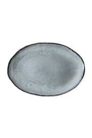 Dutch Rose Blue Organic Oval Dish 40x28cm - Image 3 of 3