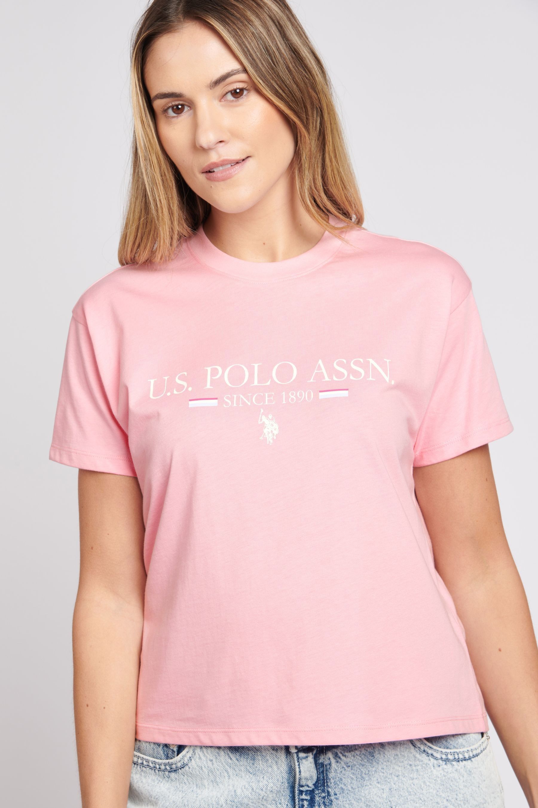 Uspa pink shirt new arrivals