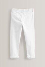 White Skinny Fit Stretch Chino Trousers (3-17yrs) - Image 5 of 5