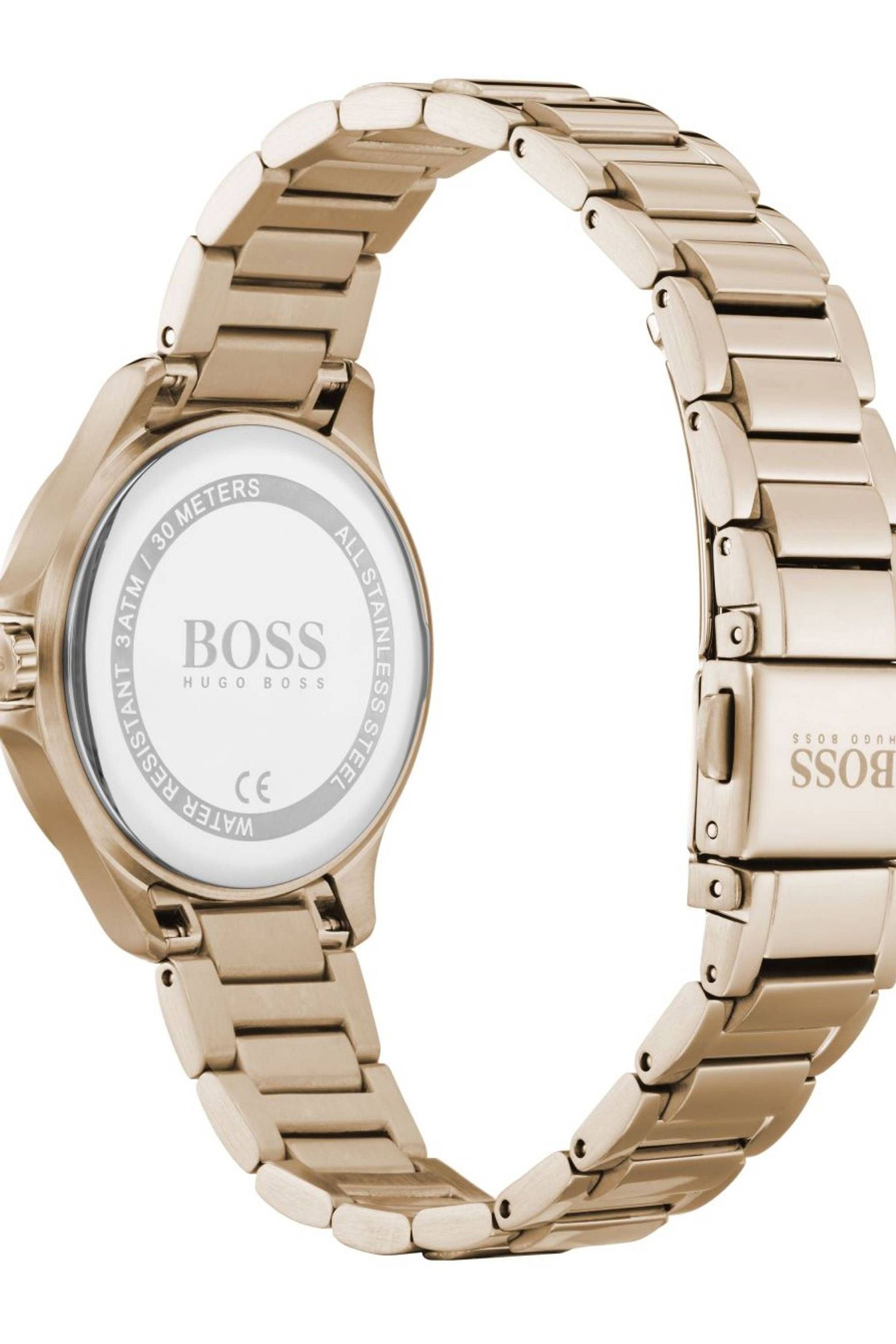 Buy BOSS Gold Tone Ladies Diamonds For Her Watch from the Next UK online shop