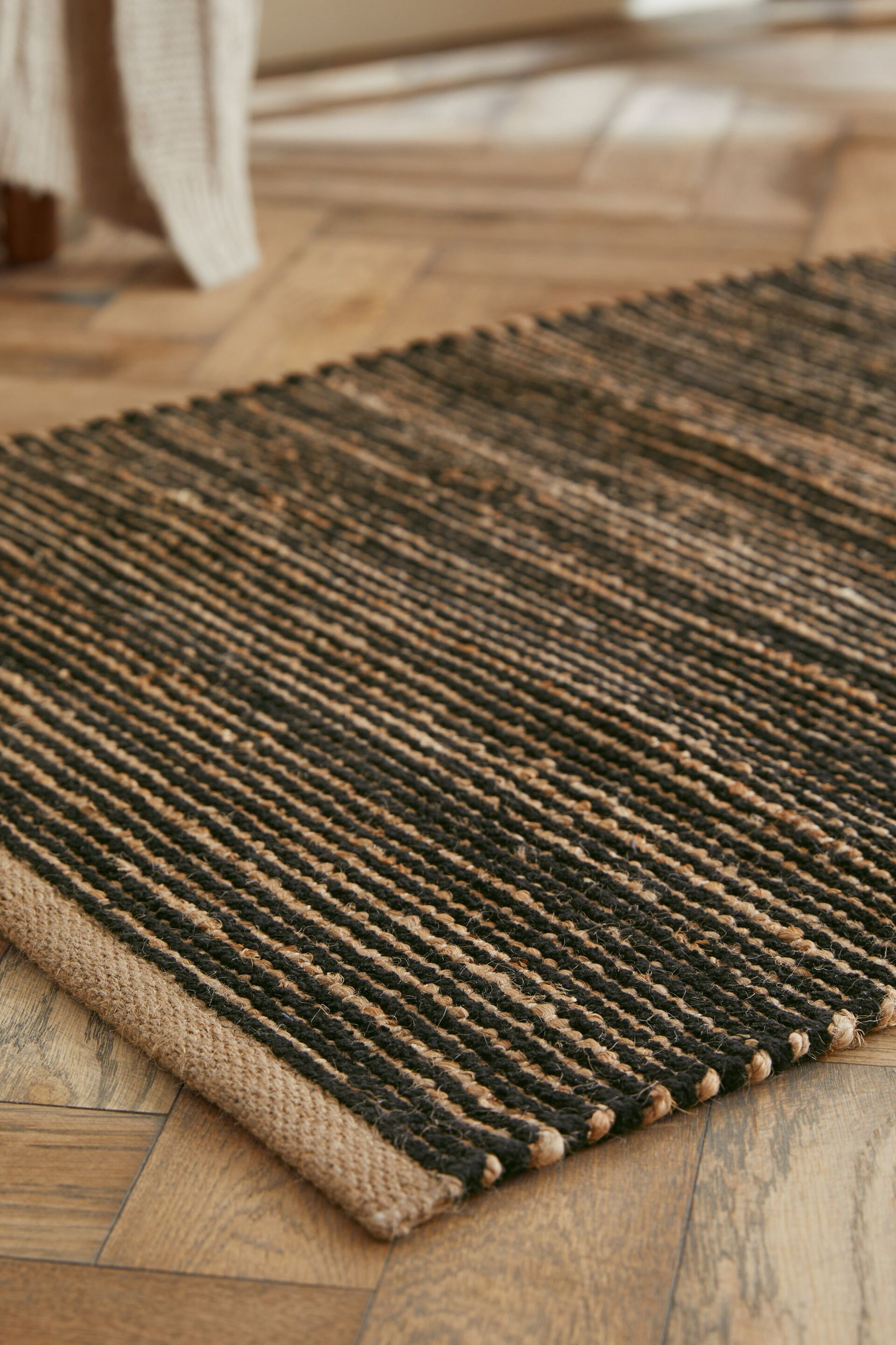 Natural/Black Jute Jara Runner - Image 3 of 6