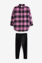 Pink Check Shirt And Leggings Set (3-16yrs) - Image 4 of 5