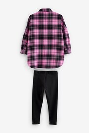 Pink Check Shirt And Leggings Set (3-16yrs) - Image 5 of 5