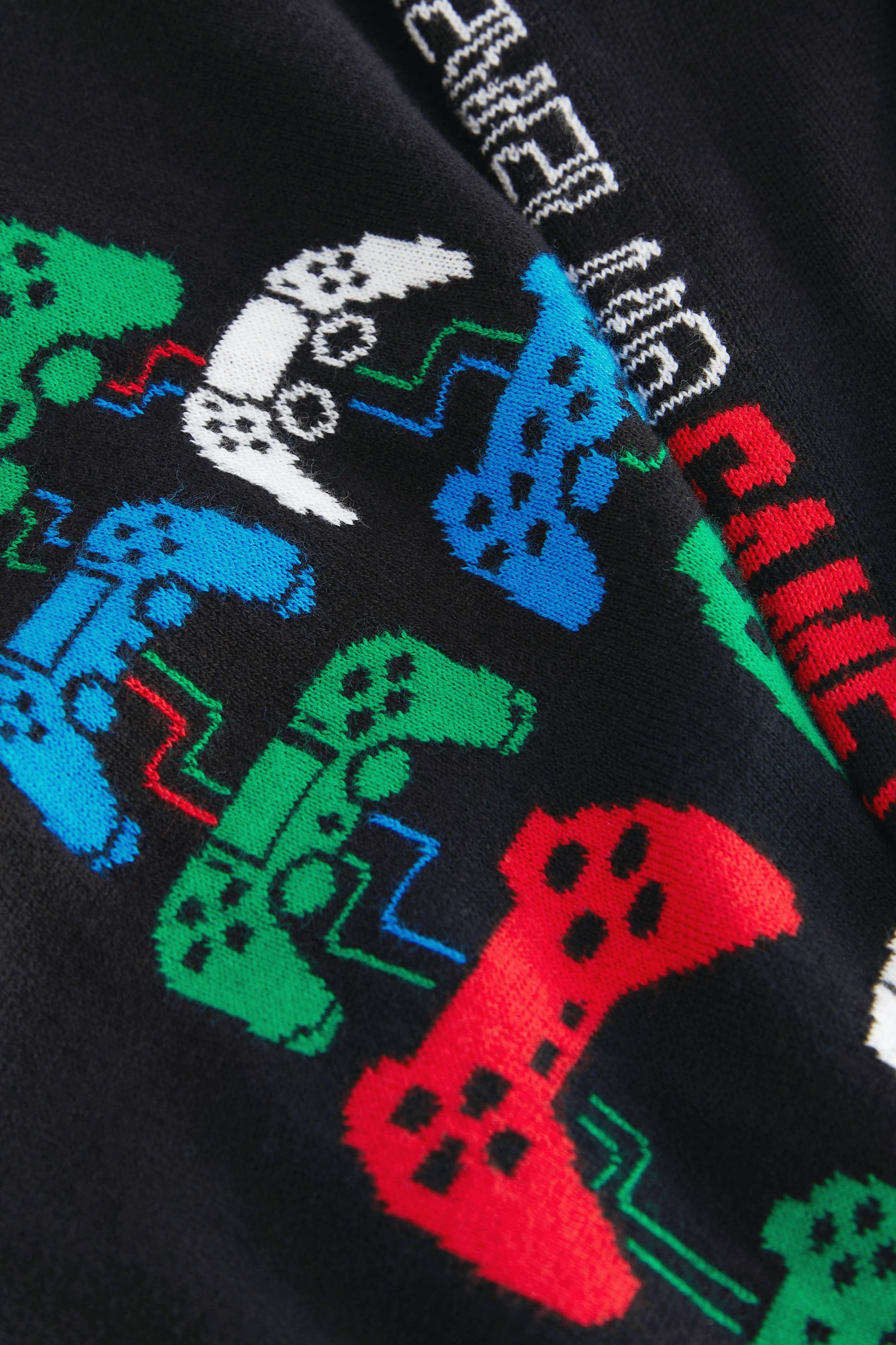 Buy Black Gaming Tree Knitted Christmas Jumper 3 16yrs from Next Luxembourg