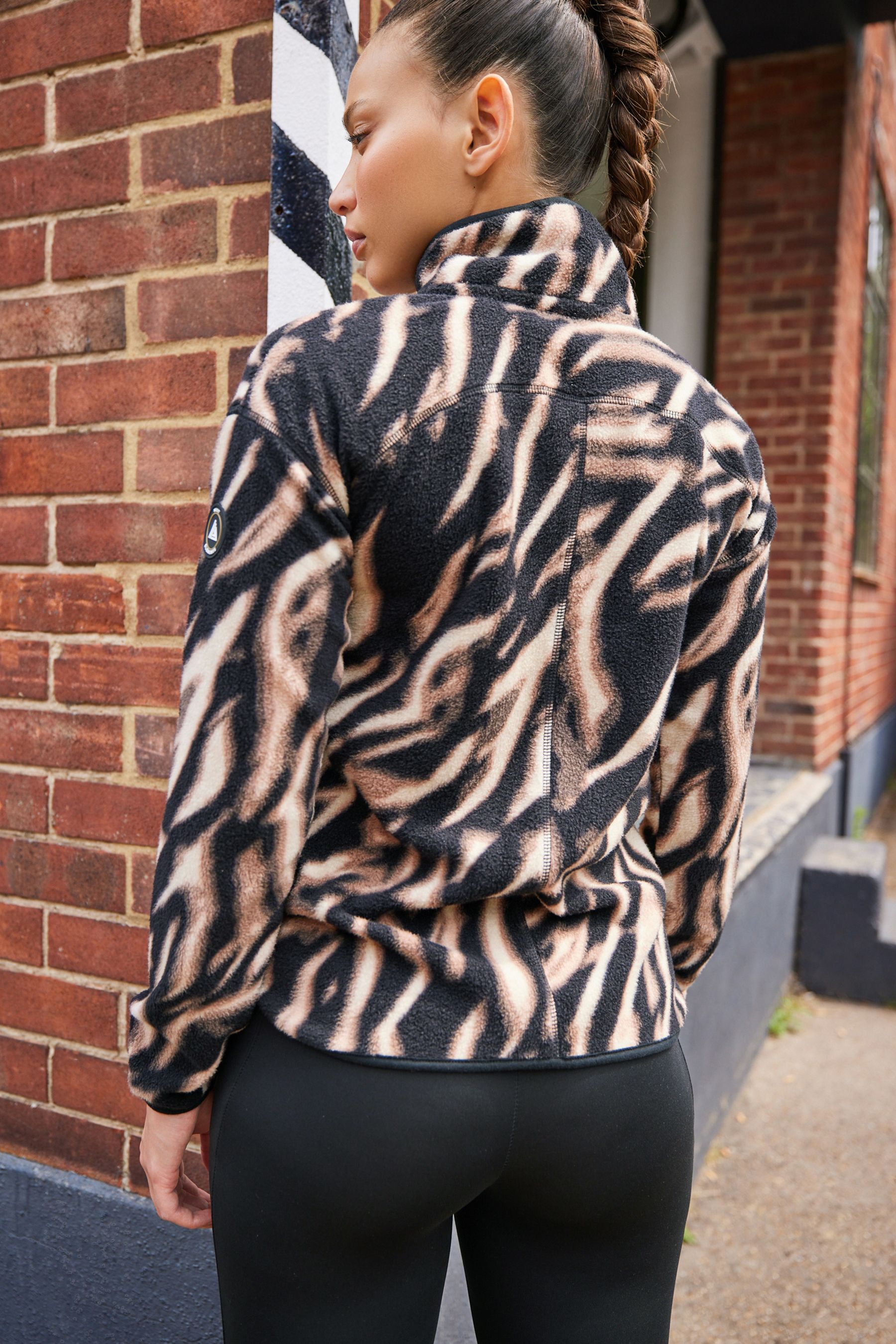 Zebra print jacket women's outlet