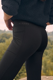 Black Elements Outdoor Fleece Lined Warm Handle Leggings - Image 6 of 7