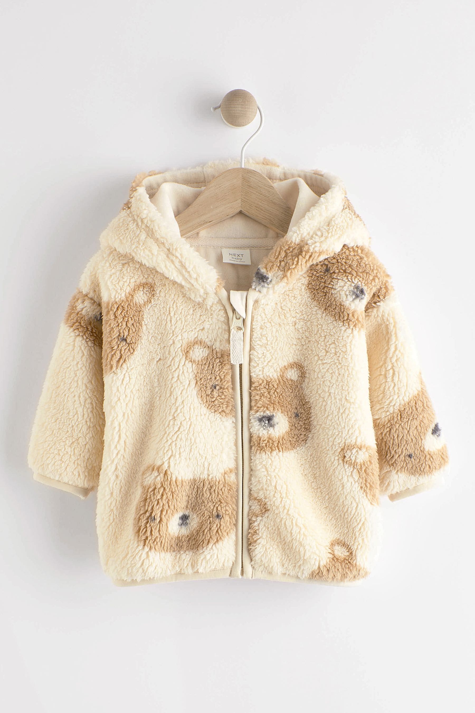 Teddy bear baby jacket discount