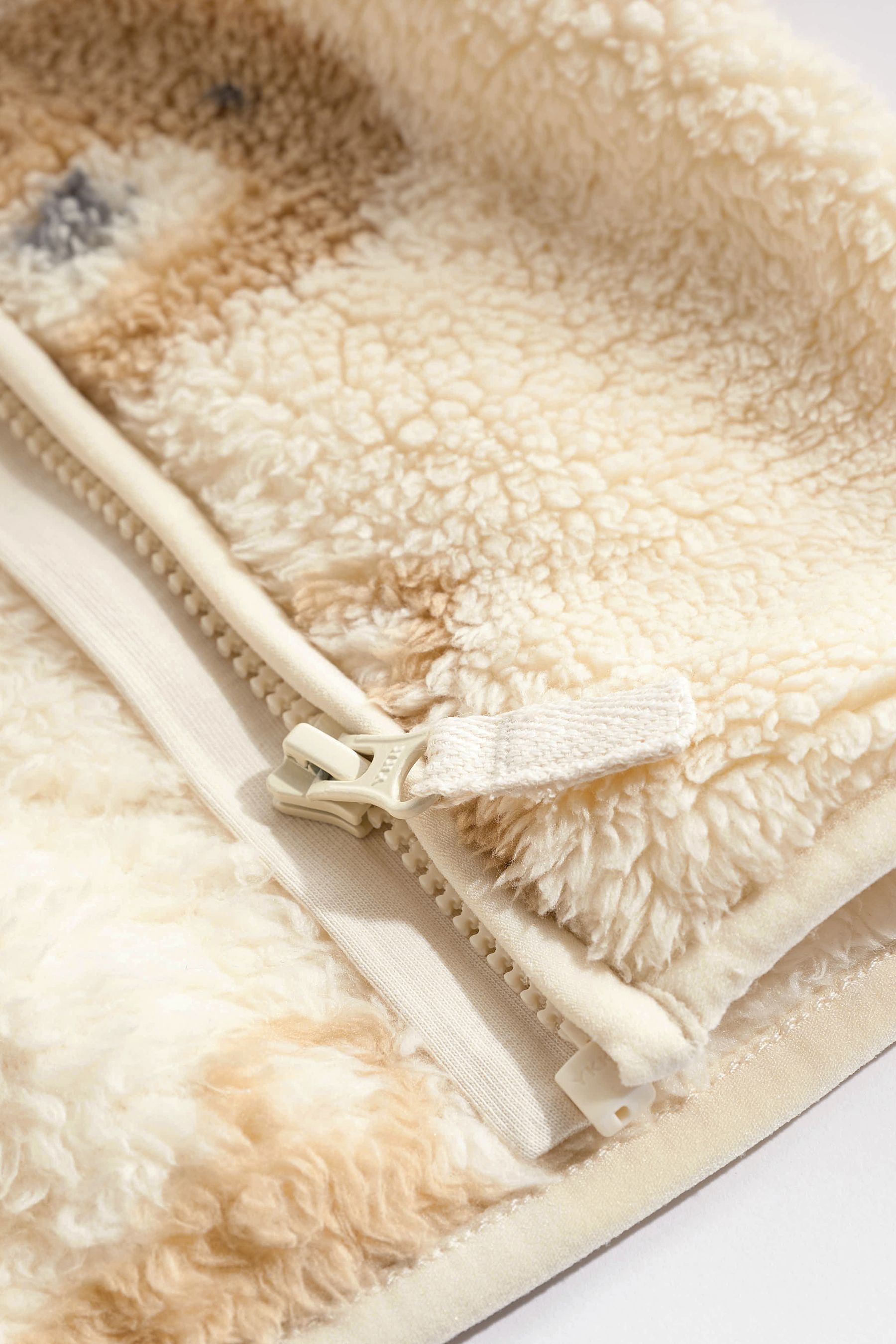Buy Cream Cosy Teddy Borg Fleece Bear Baby Jacket 0mths 2yrs from Next Luxembourg
