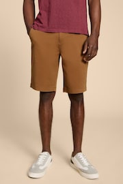 White Stuff Brown Sutton Organic Chino Shorts - Image 4 of 7