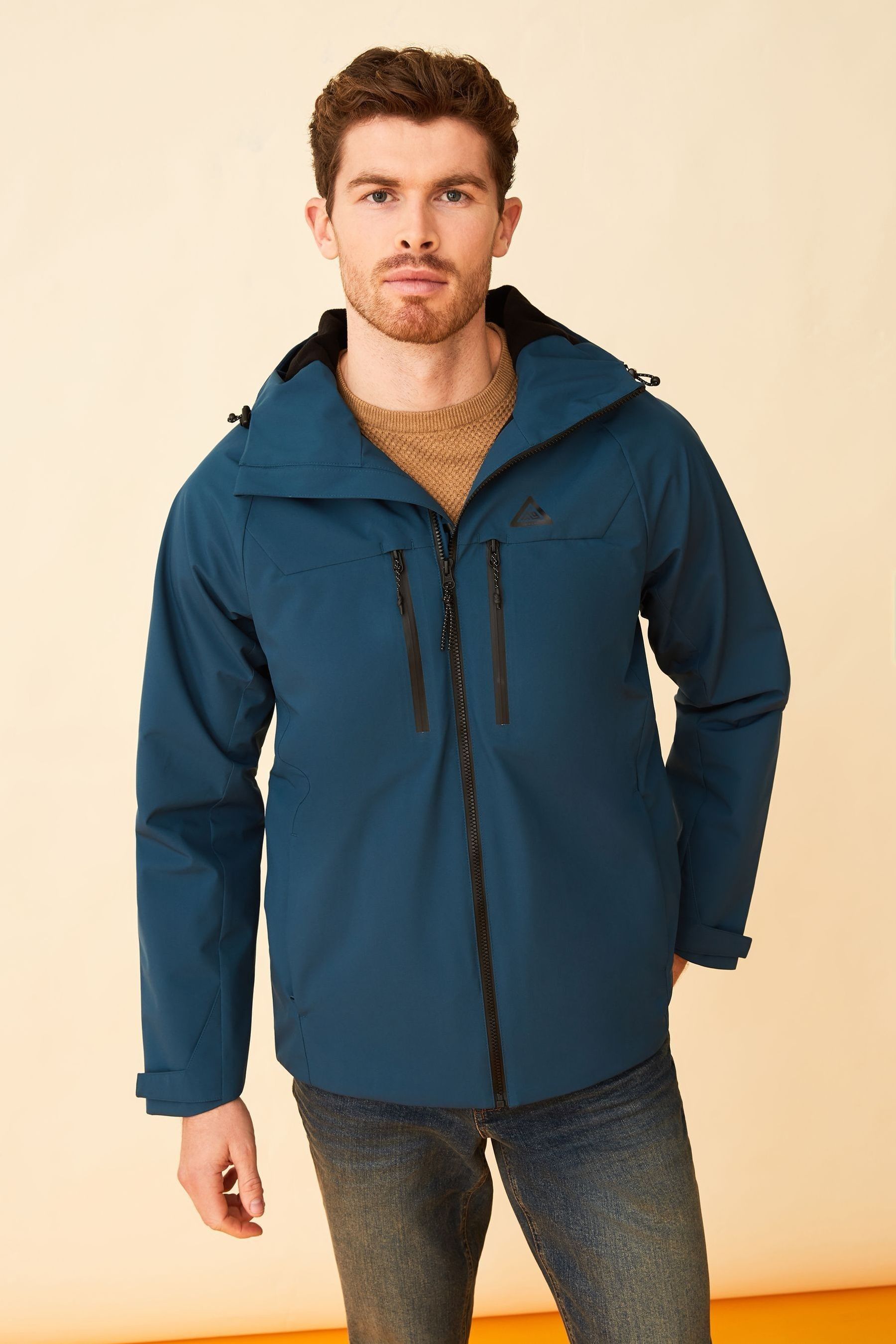 Buy F F Blue 9 Peaks Fleece Lined Jacket from Next Ireland