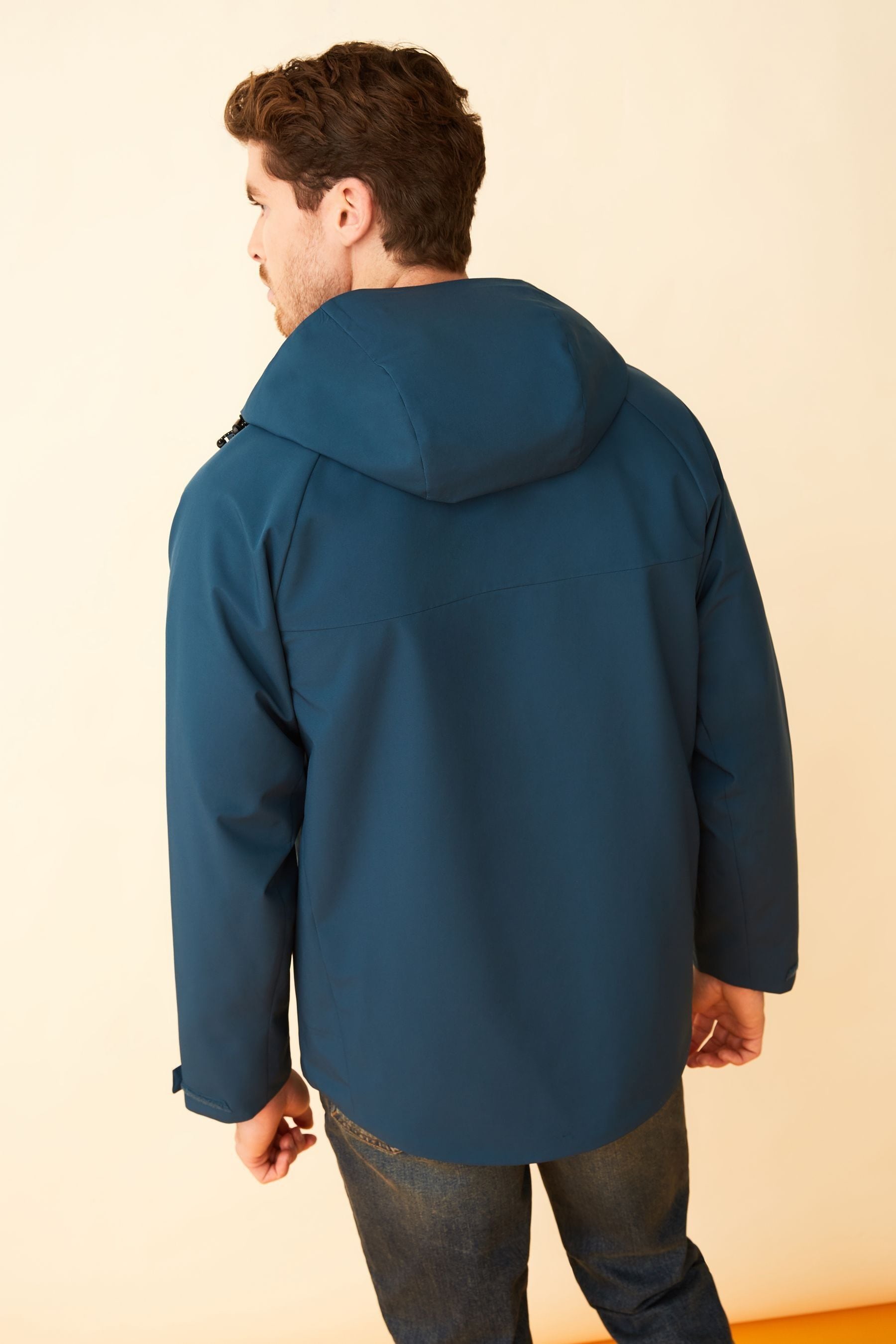 F F Blue 9 Peaks Fleece Lined Jacket