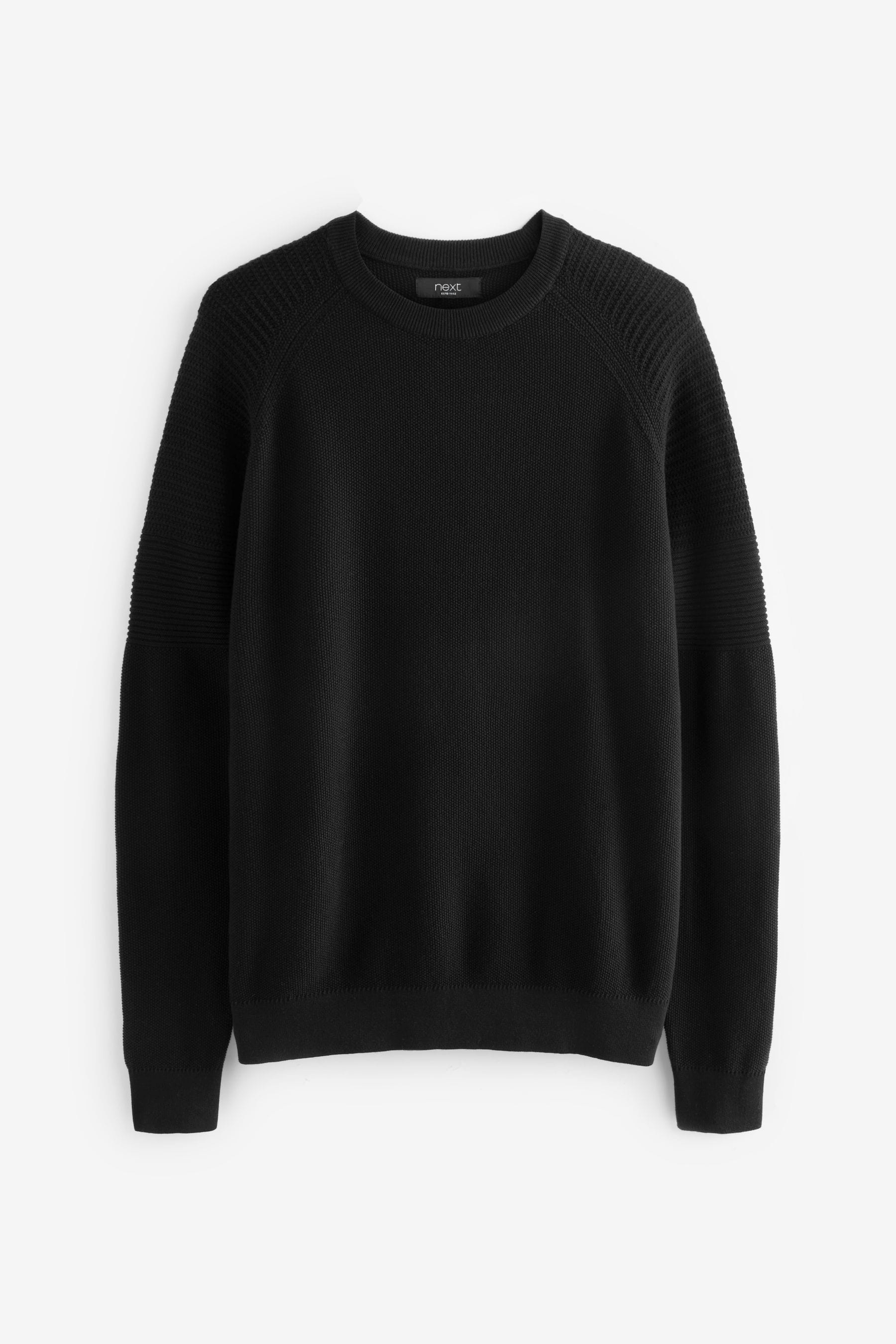 Next mens black jumper shop