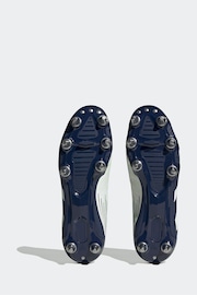 adidas White/Blue Performance Kakari SG Boots - Image 7 of 11