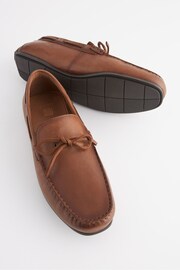 Tan Brown Leather Driving Shoes - Image 4 of 5