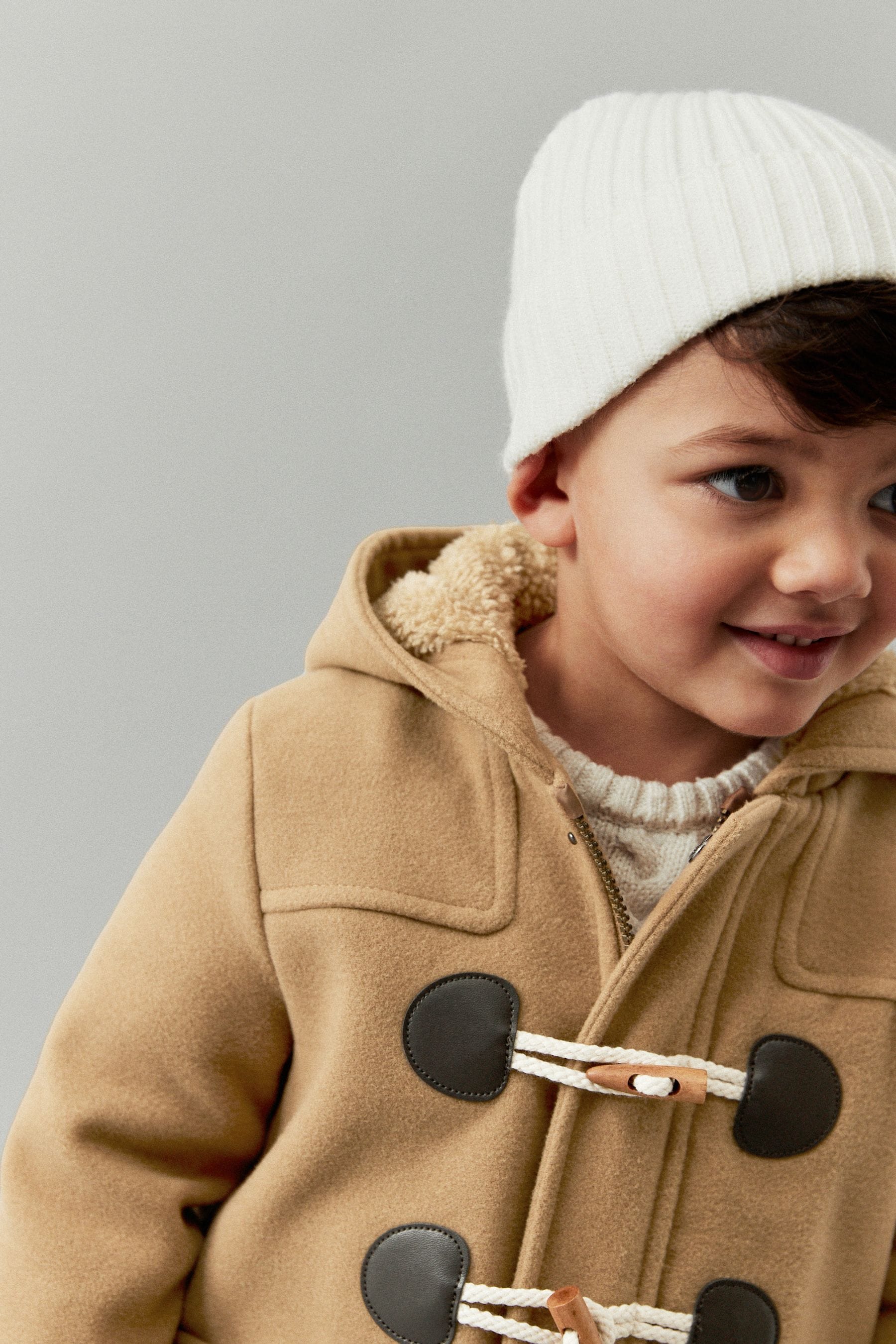 Fleece lined duffle coat new arrivals