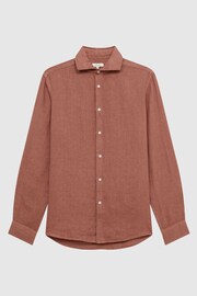 Reiss Sienna Ruban Linen Button-Through Shirt - Image 2 of 4