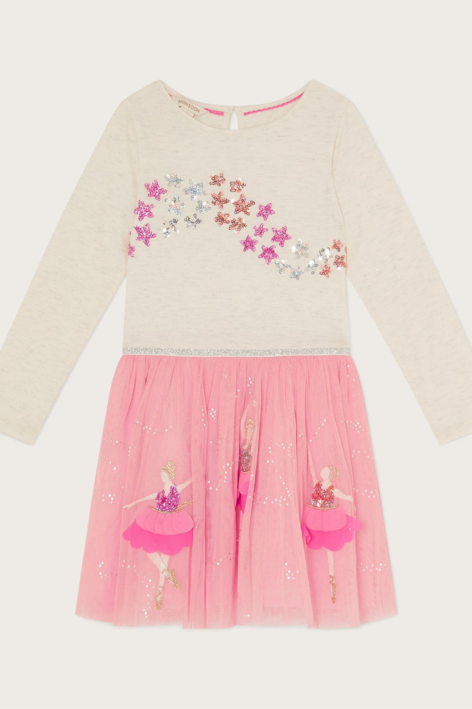 Buy Monsoon Pink Disco Star Ballerina Dress from Next Austria