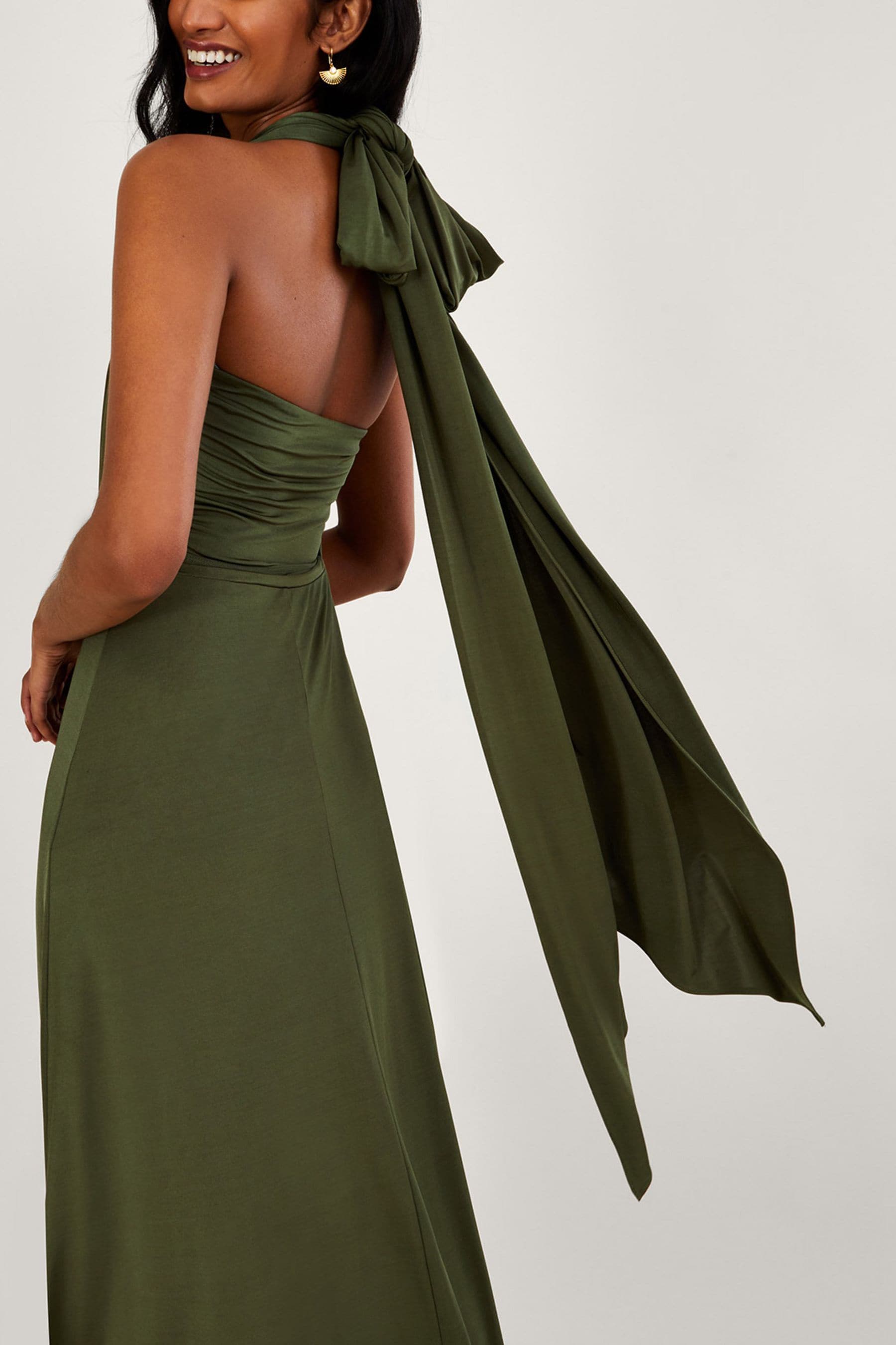 Monsoon green maxi dress deals