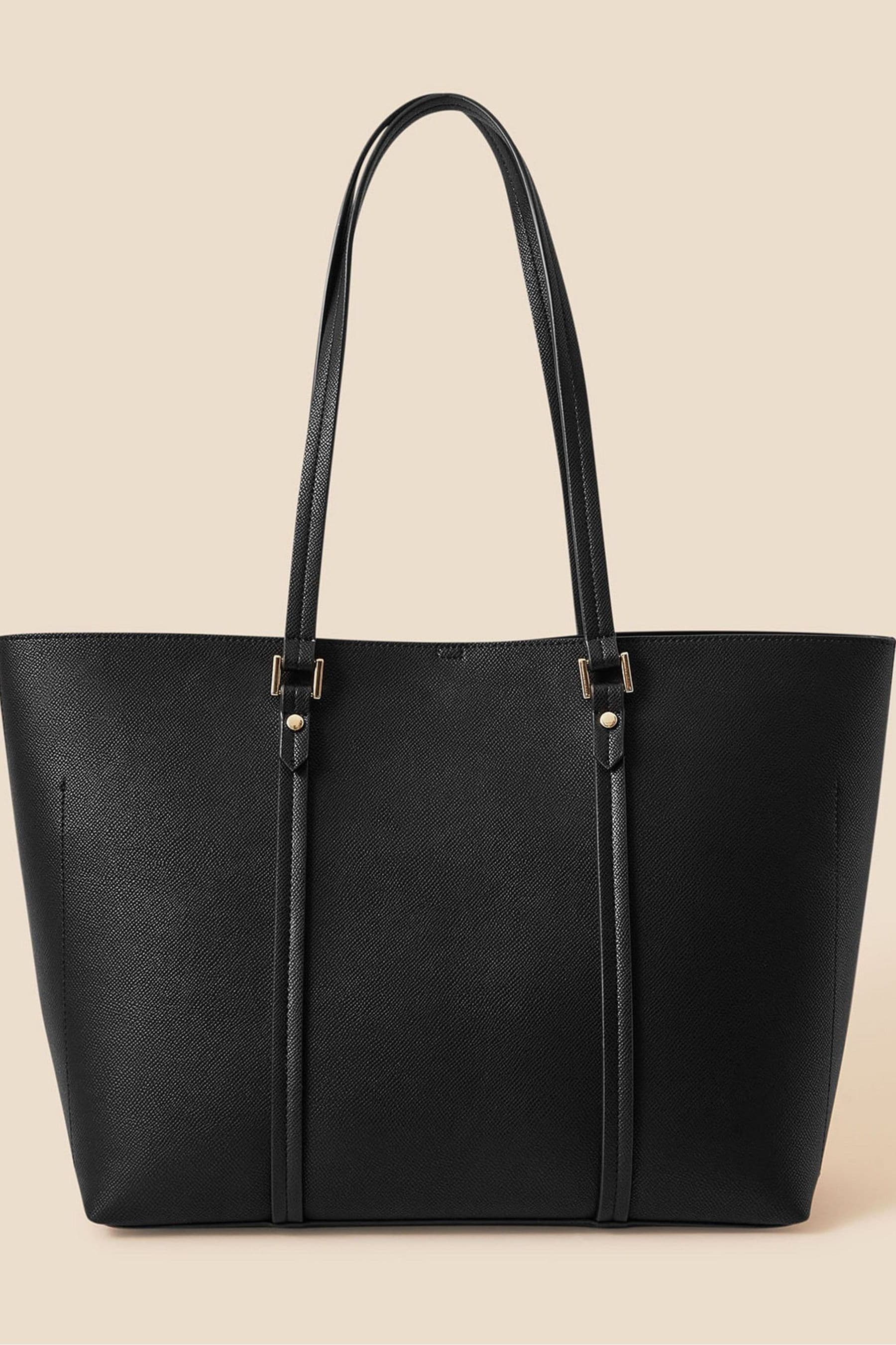 Accessorize black tote bag outlet