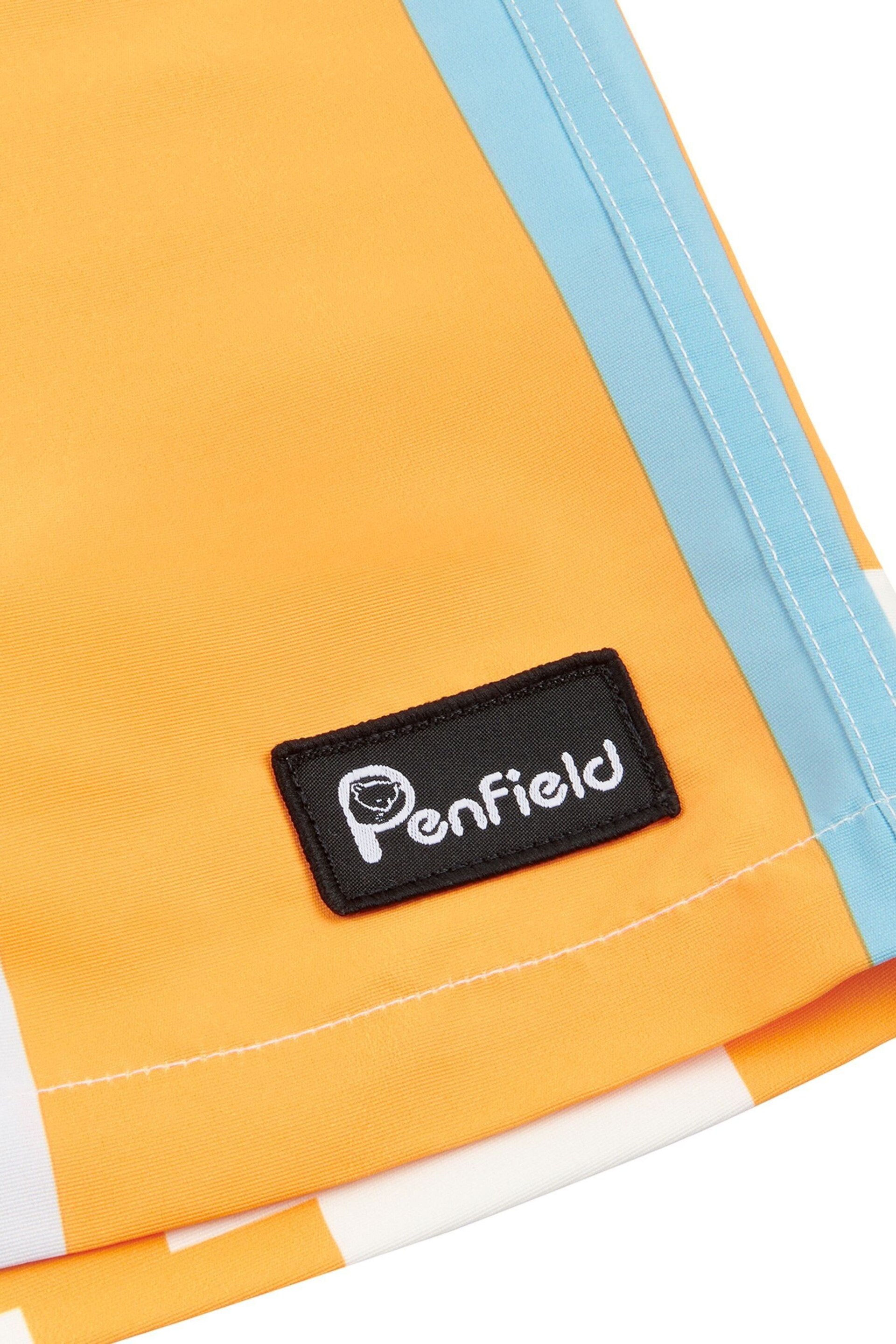 Penfield Yellow Geo Print Swim Shorts - Image 7 of 8