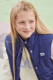 Lee Girls Blue Gilet Puffer - Image 1 of 4